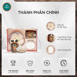bộ quà tặng yến tinh chế 50g
