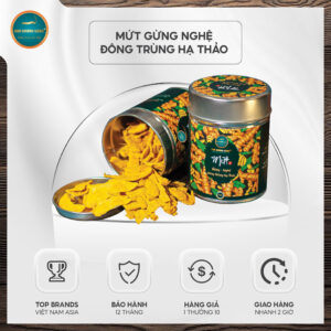Mứt gừng nghệ đông trùng hạ thảo mật ong