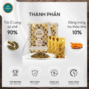 trà ô long đông trùng