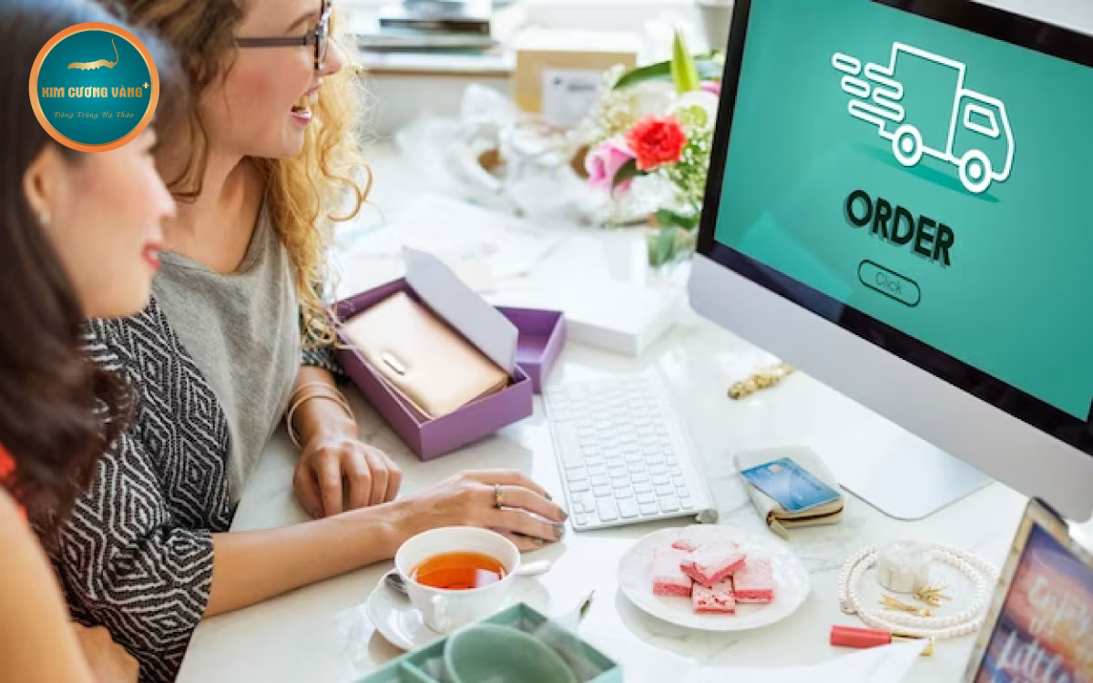 hướng dẫn áp dụng ưu đãi khi mua hàng trực tuyến tại kim cương vàng tiến luật đông trùng hạ thảo