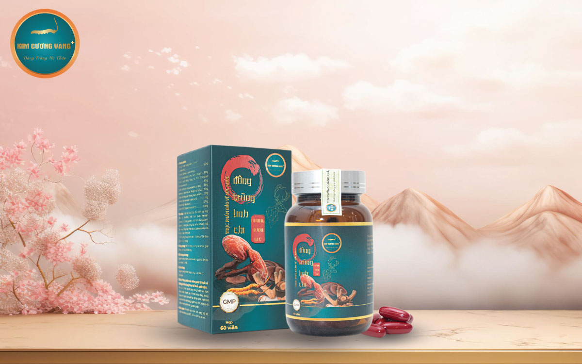 Đông Trùng Hạ Thảo Kim Cương Vàng Tiến Luật Linh Chi Nhung Huơu